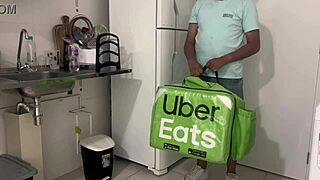 I, the delivery guy, got paid with tits and ripped clothes.