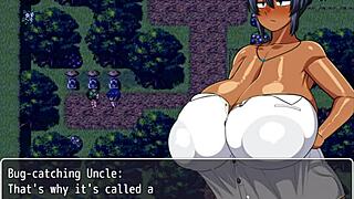 tanned natsuki in hentai game ep 12 strokes huge bbc outdoors