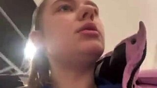 fucking a curvy teen outdoors in public view