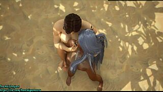 just another day with wild life, diving into intense 3d anal action.