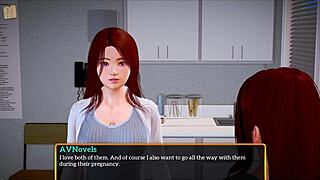 In this cartoon game, the redhead joins her new family adventure