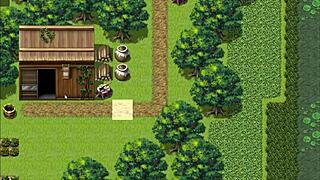 tanned natsuki in hentai game ep 12 strokes huge bbc outdoors