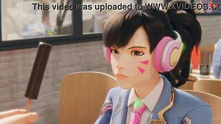 Overwatch characters in hentai style