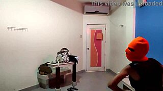 my brunette stepsister wants halloween fun in a hotel bed