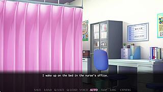 Saimin Gakushuu Ayako in lingerie for intense anime scene