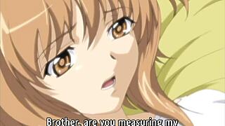 Caught busty step sister changing clothes in hentai