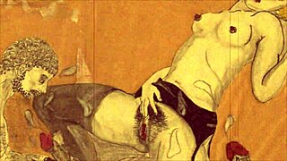 Vintage Erotic Illustration Unveils Steamy Retro Anime Action!