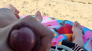 getting him off with a wild blowjob on a public beach during spring break.