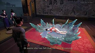 fei yans treatment final scene with steamy outdoor anime action in public