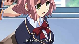 Cartoon hentai group bent over for wild action?