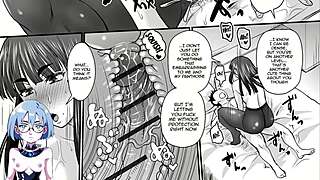 Anime girl in heat with big tits 😈