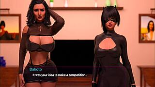 I-I can't believe the second round with those fine-ass catwomen, they shut up and dance this halloween special ep 3, showing off their big tits and curvy outfits!