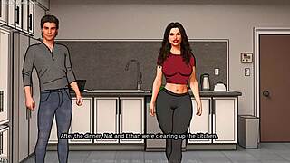 Damn, husband lets cuckold wife bang her first massive BBC! This married slut cheats with a monster cock in 3D porn games!