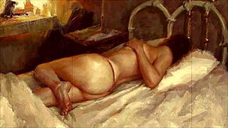 Vintage erotic illustration with sensual antique charm