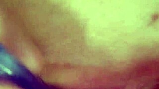solo masturbation session in homemade style