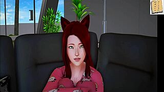 my new family episode 130 with cartoon anime redhead teen in 3d 😊