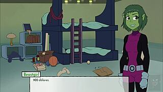 kitten is an unfaithful character, breaking starfire's rear with anal