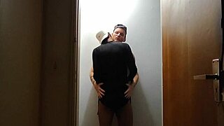 cameras catch passionate friends fucking in hallway after gym, hearts pounding with lust