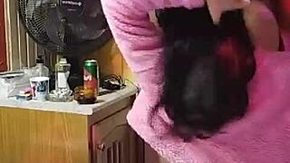 tiu zao teases with ass worshiping and fingering in college scene