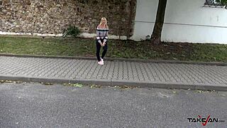 Skinny blonde gets naughty in a wild amateur scene