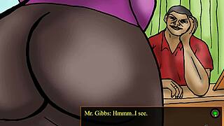 dude, this big butt white professor got banged by a pimp in hentai gameplay... bad ending 😱