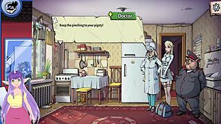 Hot elf blonde in souper game demo 😍