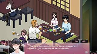 hentai wife gets fucked on balcony while sucking my dick in front of husband 😈 part 3