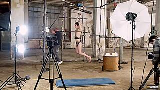 young gay casper ellis in bondage rimjob and bdsm anal play