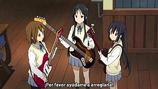 The girls in K-on say, Let's enjoy this music episode