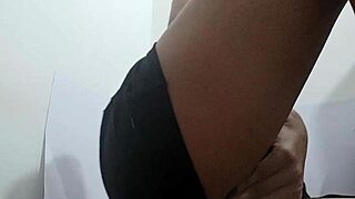 Small and petite beauty gets off alone in this classic scene