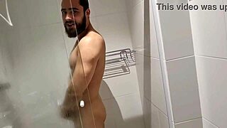 Damn! Caught My Athletic Step-Cousin Showering with Huge Cock!