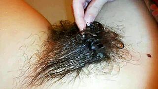 Hairy bush shines underwater in unique fetish close-up video. A rare tight view awaits.