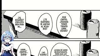 The midnight visitor arrives in the anime hentai game