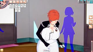 Gwen Tennison, big tits ass squirting in game!