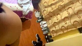 latina gets impregnated by x videos follower with lots of cum in her vagina