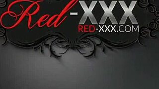 On set with Red XXX as she masturbates in heels