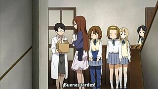 The girls in K-on say, Let's enjoy this music episode