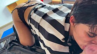 Perfect Latina Teen Gives Morning Blowjob with Rough POV Sex