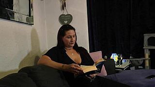 step-mommy's naughty boy gets wild with her big natural tits in kinky roleplay