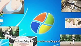 Denne hentai episode har vilde blowjobs og røvleg i Jitaku Keibiin 2 Ep 5