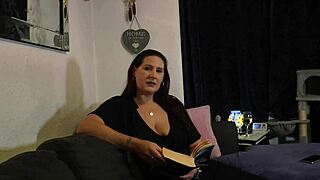 step-mommy's naughty boy gets wild with her big natural tits in kinky roleplay