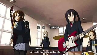 The girls in K-on say, Let's enjoy this music episode