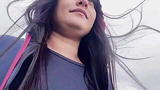 Novinha Rabuda Caught On The Beach