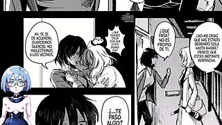 The midnight visitor arrives in the anime hentai game