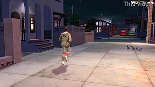 Big Tits Student Fucked Hard by Teacher with Cum in Pussy - Sims 4