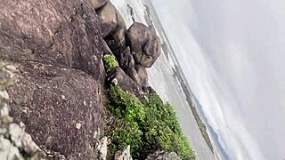 Novinha Rabuda Caught On The Beach