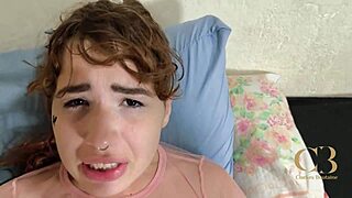 Foot play escalates to POV deep penetration as Von Poison takes big black cock