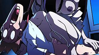 sexo de terror animacion with big tits and monster cock creampie in parody pussy fucking.