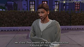 Big Tits Student Fucked Hard by Teacher with Cum in Pussy - Sims 4