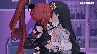 Yinlin and Baizhi share a quiet moment together